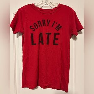 Red Graphic Tee - M